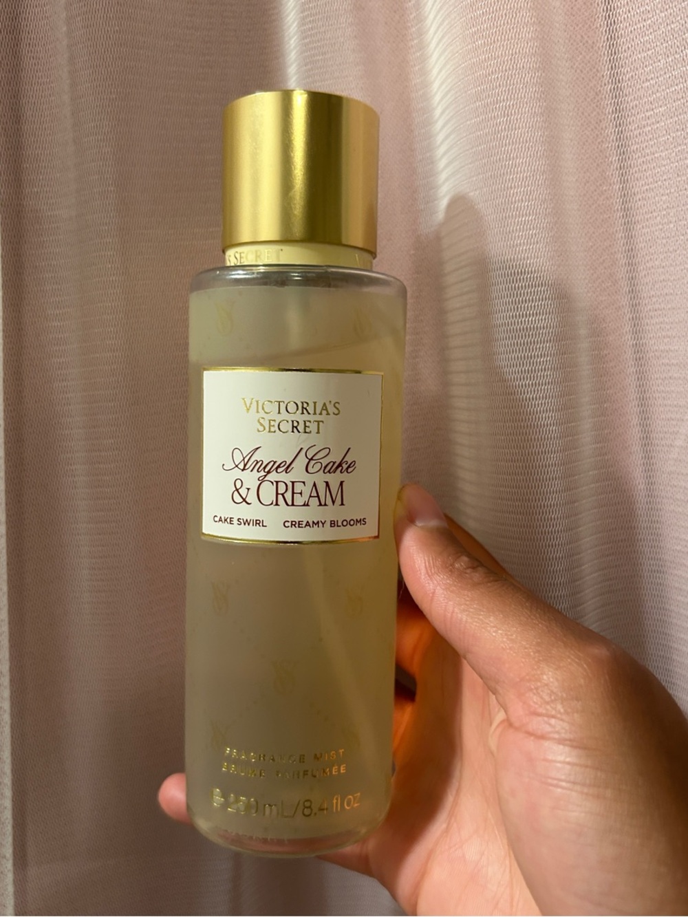 Victoria's Secret Angel Cake & Cream Mist - Gold and Cream Accents